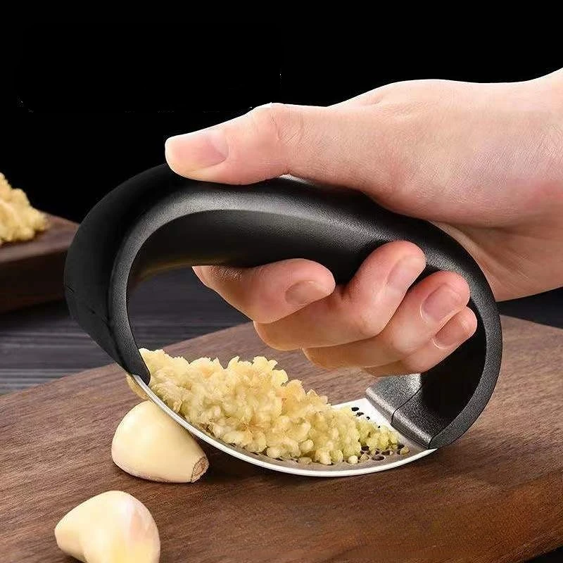 Presse-ail manuel en acier inoxydable, hachoir à ail, outil pour hacher l'ail, outils pour fruits et