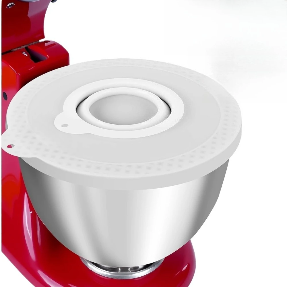 Couvre-bol en silicone pour mélangeurs sur socle à tête inclinable de 4,5 à 5 pintes, bouclier anti-