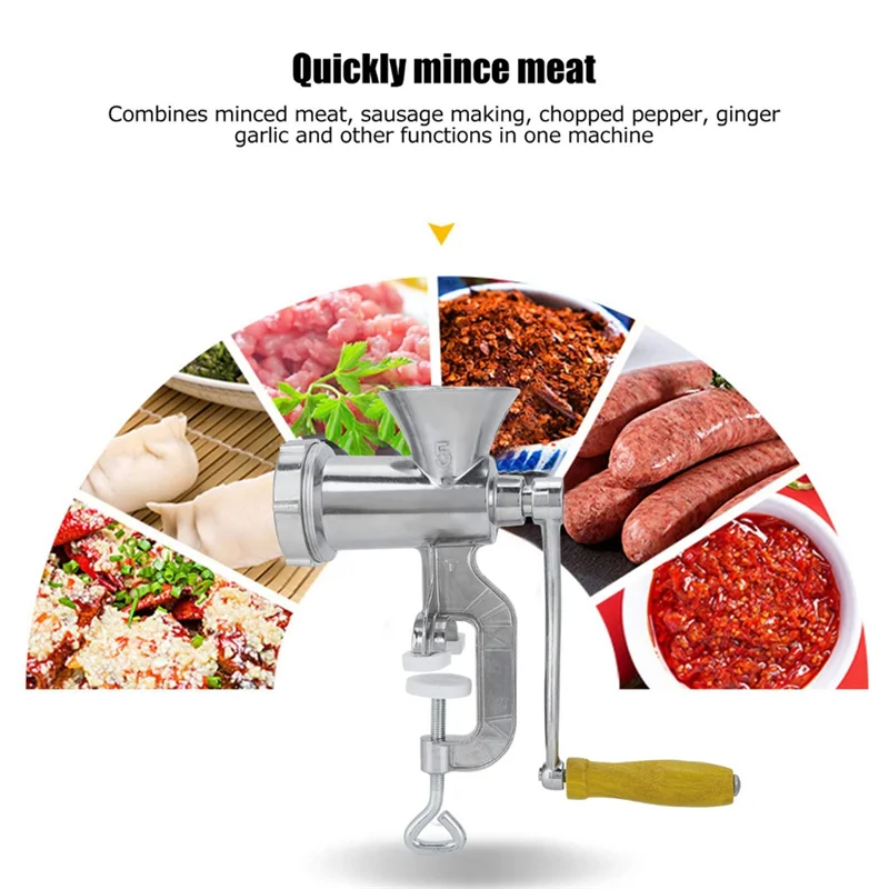 Hachoir à viande manuel en alliage d'aluminium M12K, machine à saucisses. Outil de cuisine multifonc
