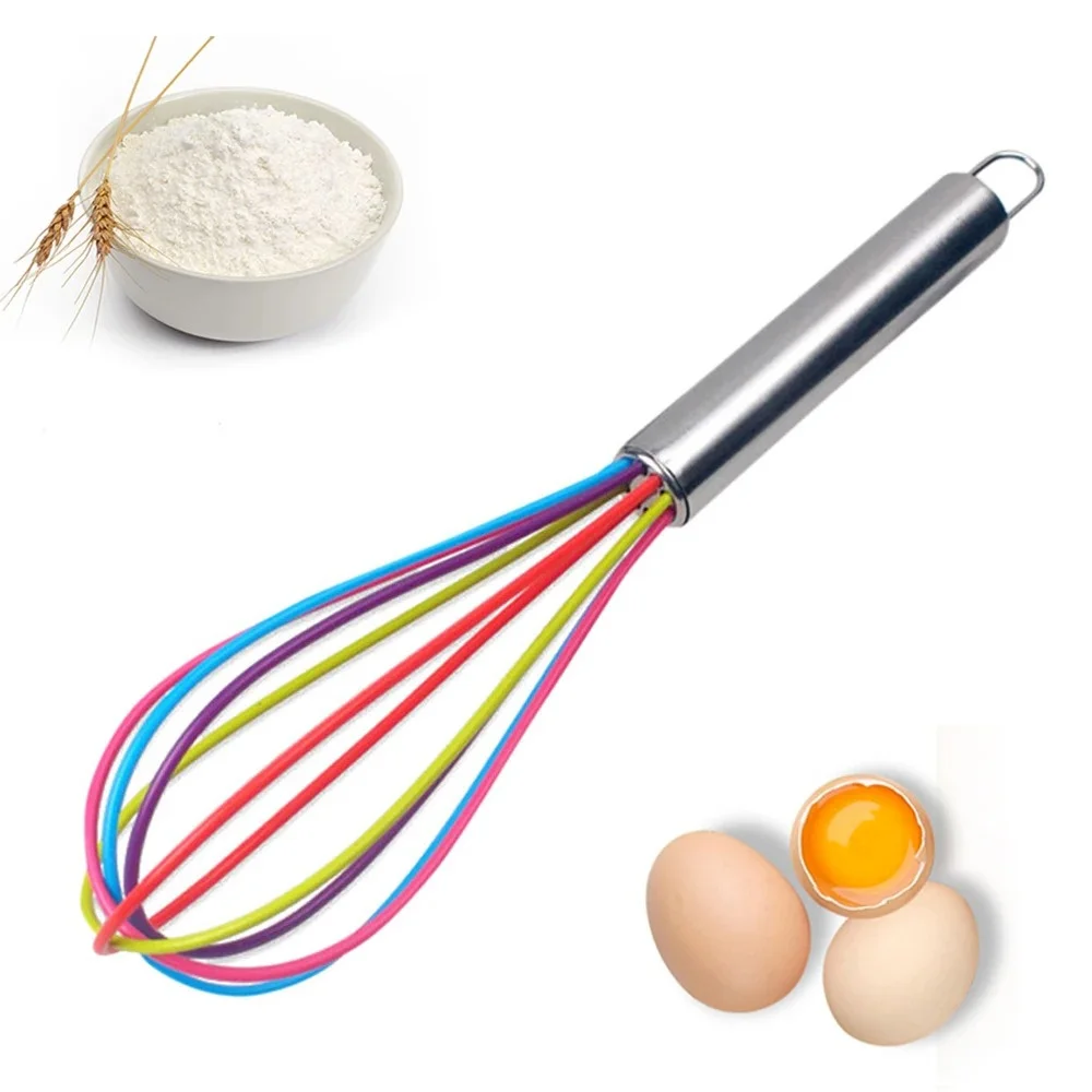 Fouet en Silicone, ustensile de cuisine polyvalent, conception ergonomique, ustensile ergonomique en