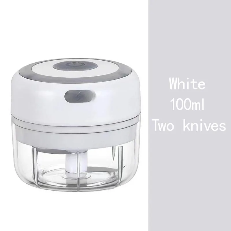 Hachoir à ail électrique multifonctionnel 100/250mL, broyeur de légumes Portable, mélangeur d'oignon