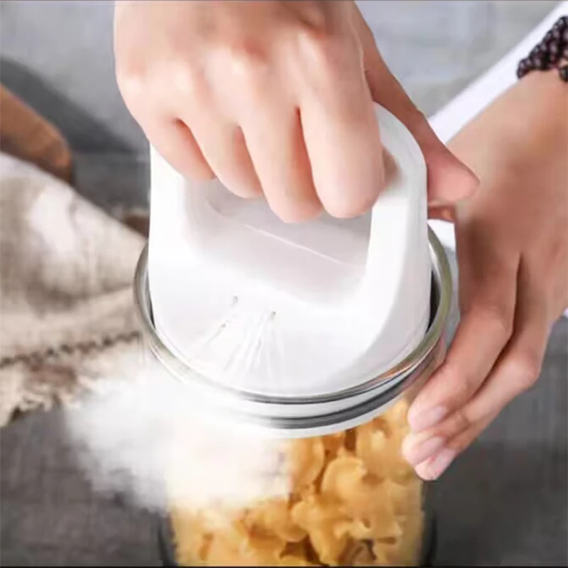 Réservoirs scellés sous vide pour grains de café, stockage des aliments de cuisine, récipient en ver