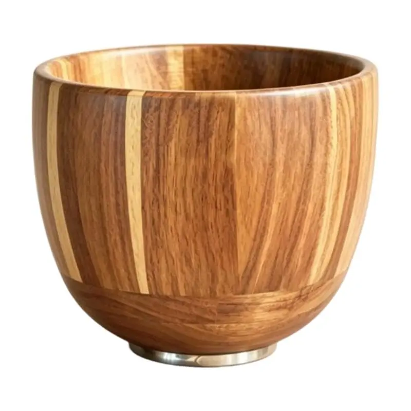 Bol mélangeur en bois pour batteurs sur socle Kitchenaid 4,5 et 5 QT - Base de verrouillage en acier