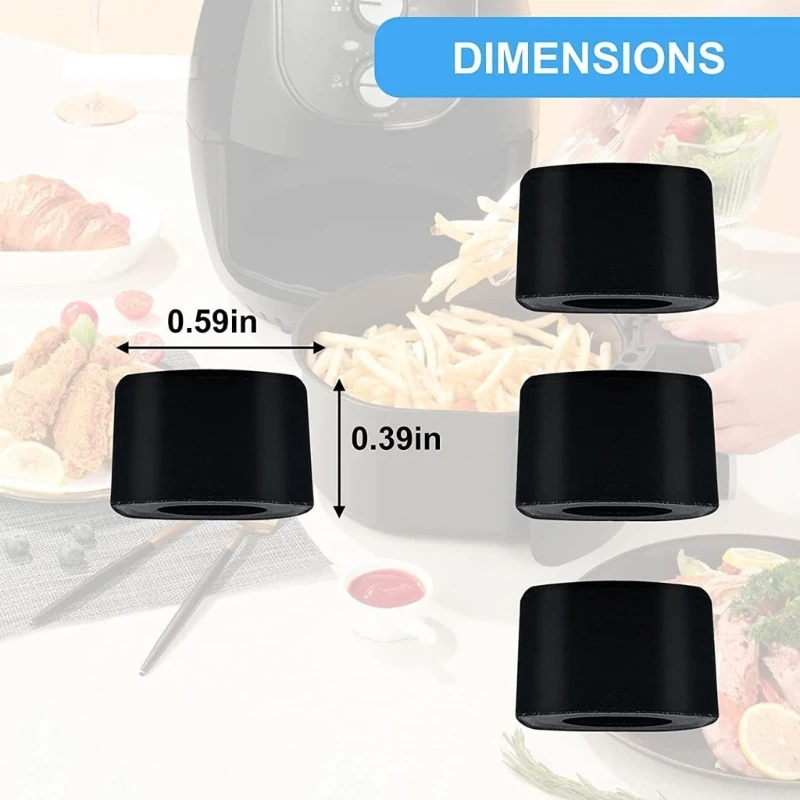 Le pied résistant à chaleur friteuse silicone protège les pare-chocs durables silicone friteuse d'ai