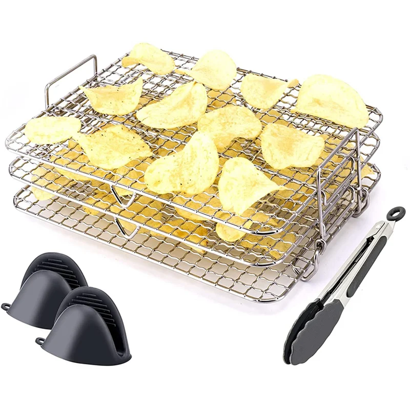 Friteuse à air T1 pour Ninja Foodi Grill XL, déliaison multicouche, accessoires pour friteuse à air