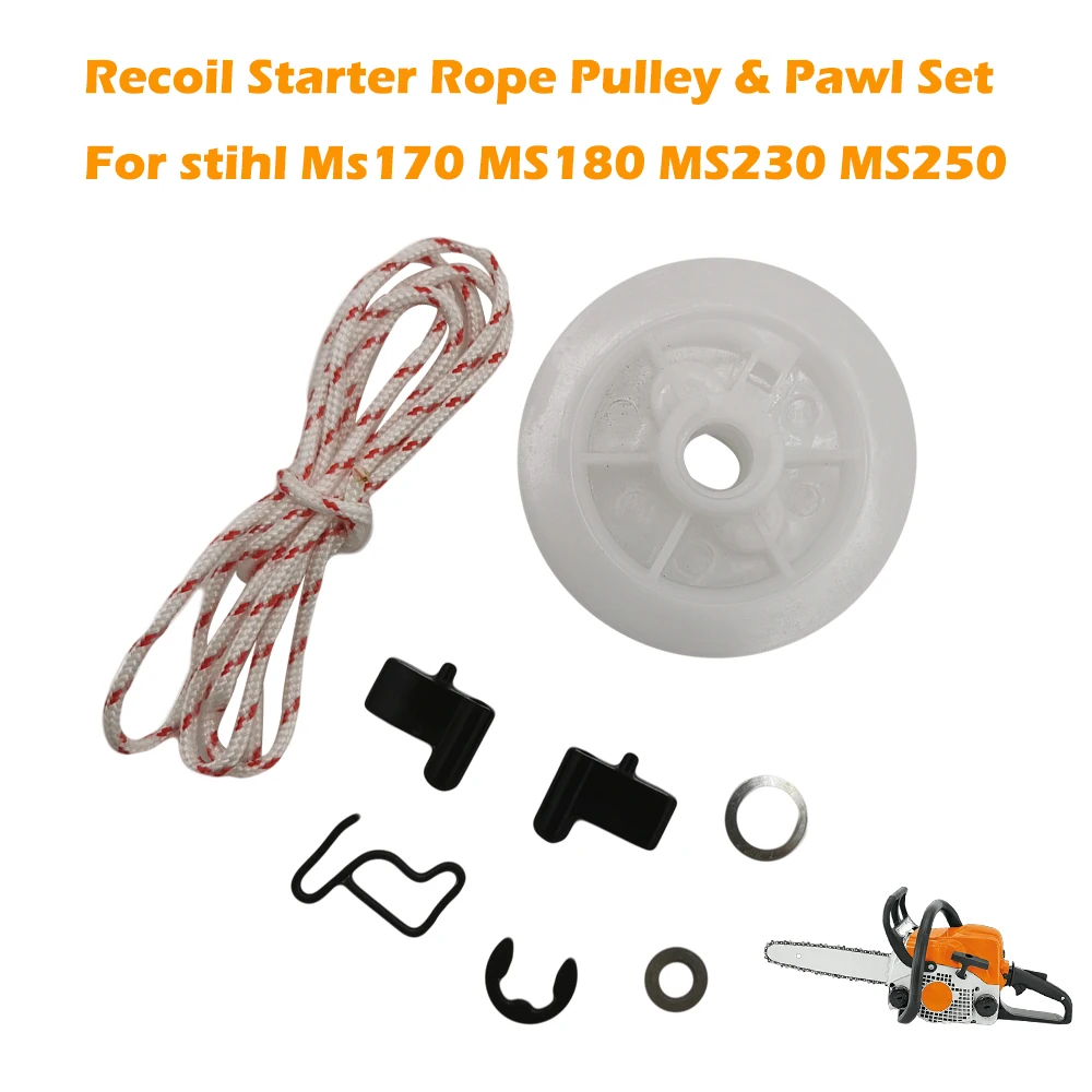 Jeu de poulies et de cliquets pour corde de démarreur à recul, pour Stihl MS170 MS180 MS190 MS191 MS