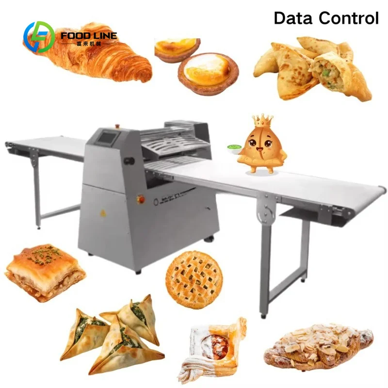 Machine à laminage automatique personnalisée pour éclairs et pâtisseries, machine à étaler la pâte à