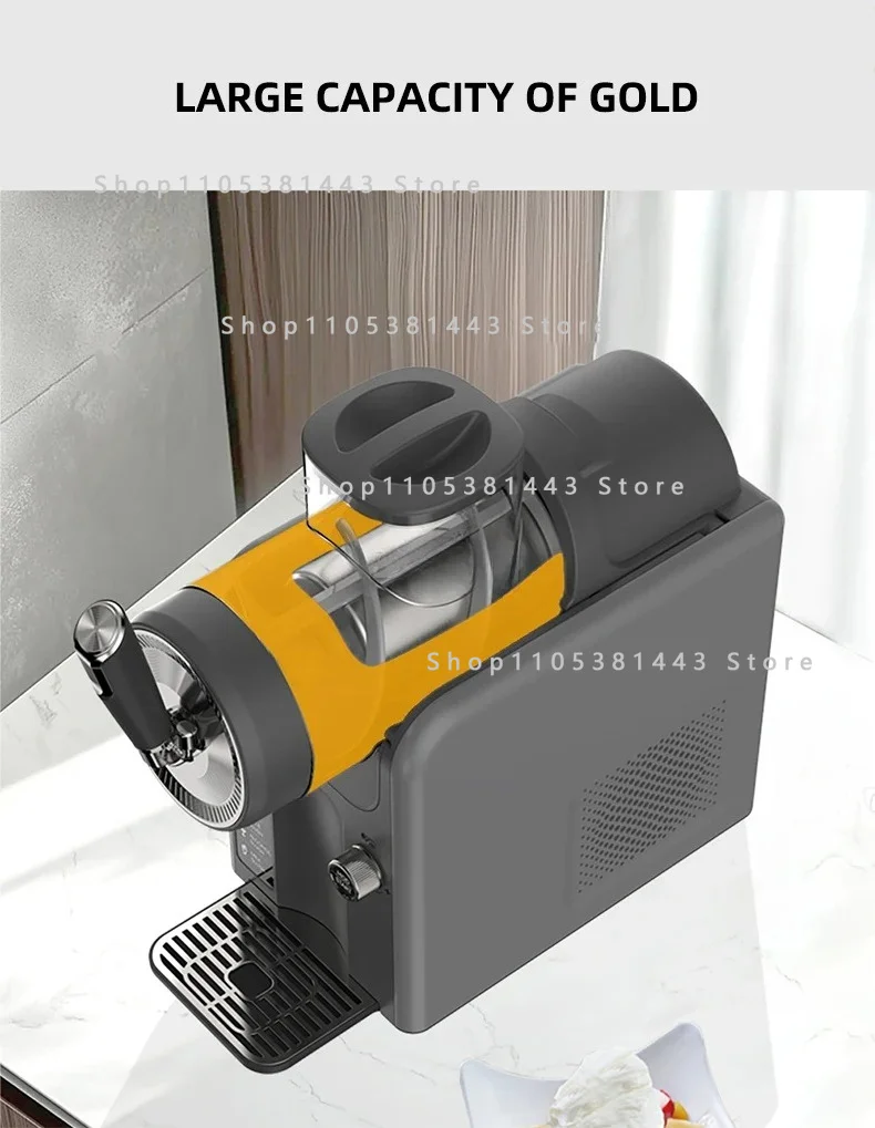 Machine à milkshake et glace molle de comptoir 1,8 L entièrement automatique pour boissons froides e