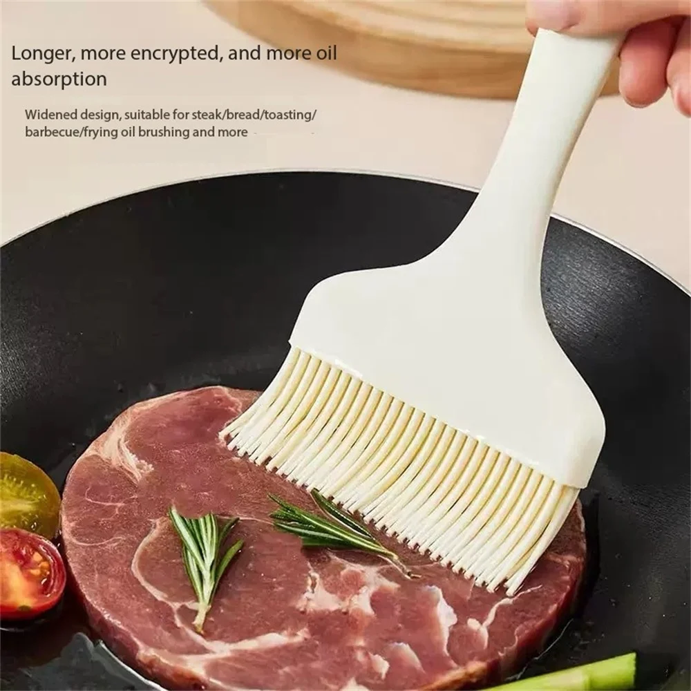 1 pinceau de cuisine en silicone résistant à la chaleur, idéal pour le barbecue, la cuisson, le beurre et la pâtisserie