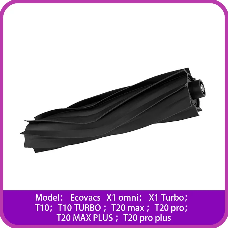 Soft Rubber Main Brush For Ecovacs Deebot X1 omni Turbo T10/T10 TURBO T20 max pro plus Robot Vacuum Cleaner Spare Parts