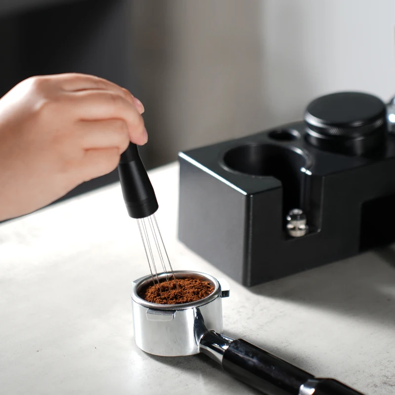 Doseur de café aiguilles en acier inoxydable expresso poudre agitateur distributeur niveleur WDT outils