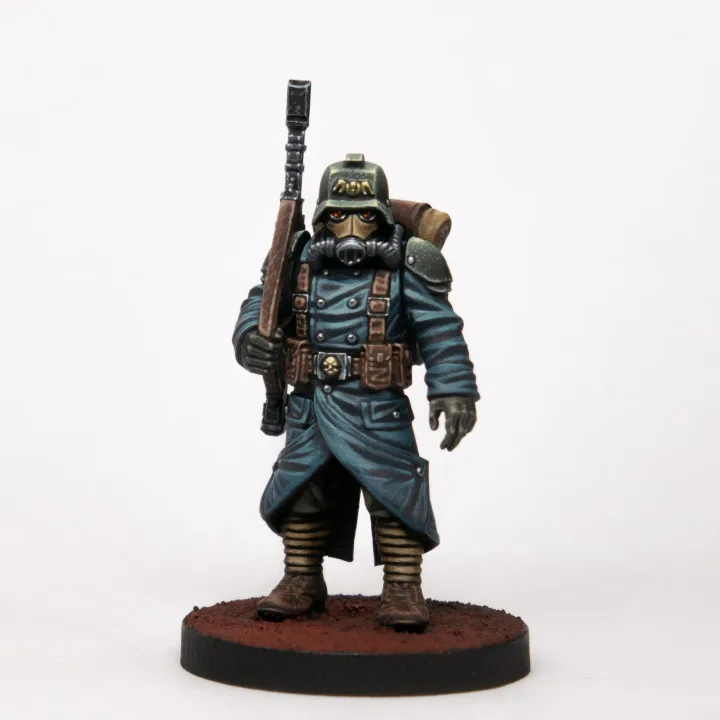 Death Korps - Miniature en résine ABS à peindre - Accessoires pour jeux de guerre sur table