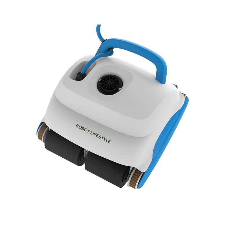 Nettoyeur de piscine Robot avec câble de 30m, fonction d'escalade, télécommande, haute efficacité pour grande piscine intérieure et extérieure, nouveau