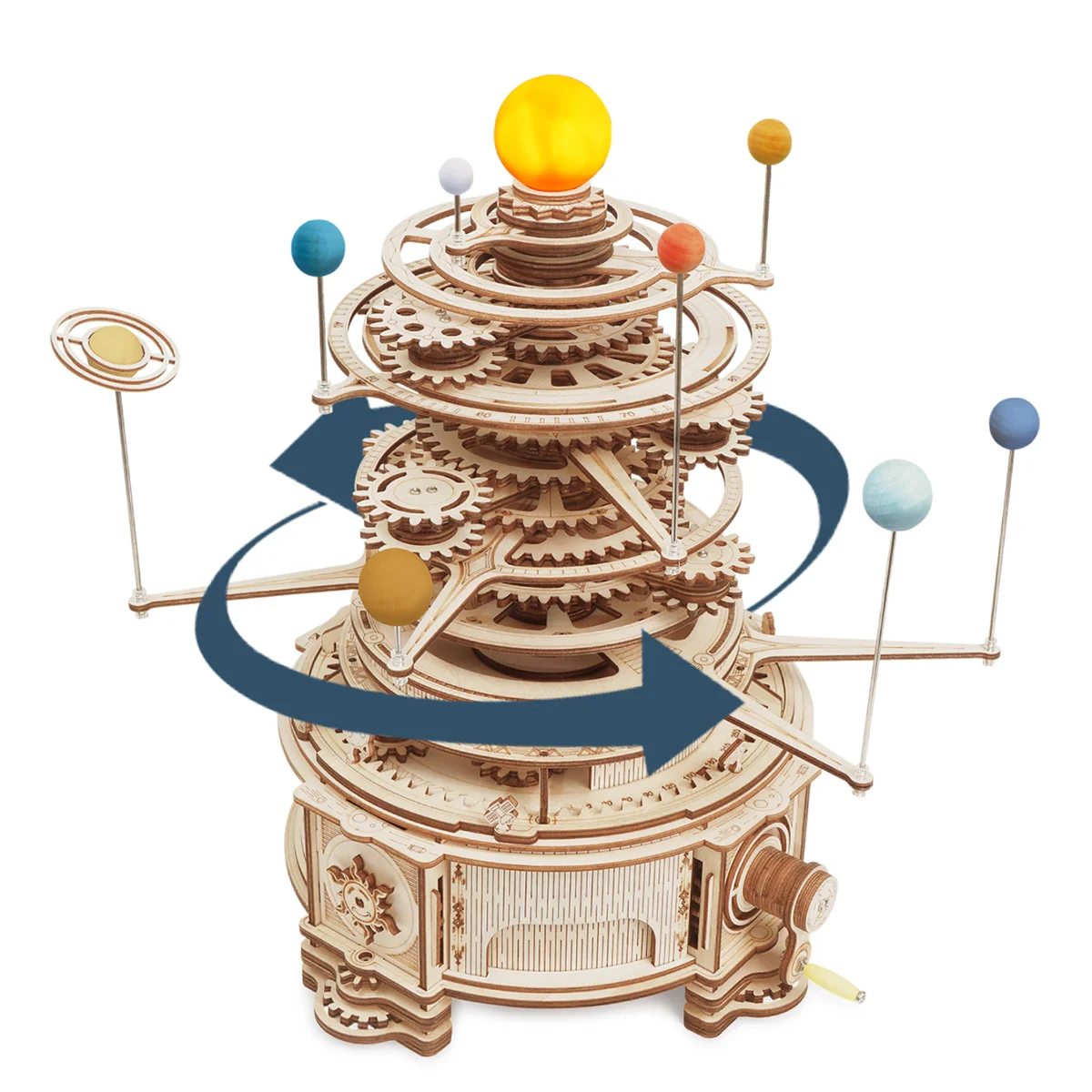 Robotime – puzzle mécanique rotatif en bois 3D, kit de blocs de construction, modèle, jouet cadeau pour adolescents et adultes, 316 pièces, ST001