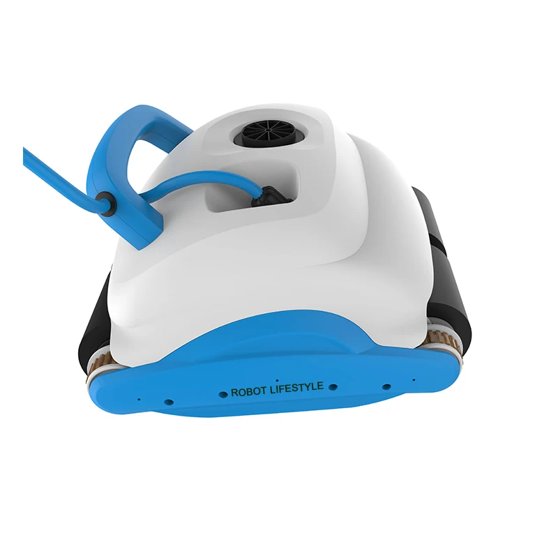 Nettoyeur de piscine Robot avec câble de 30m, fonction d'escalade, télécommande, haute efficacité pour grande piscine intérieure et extérieure, nouveau