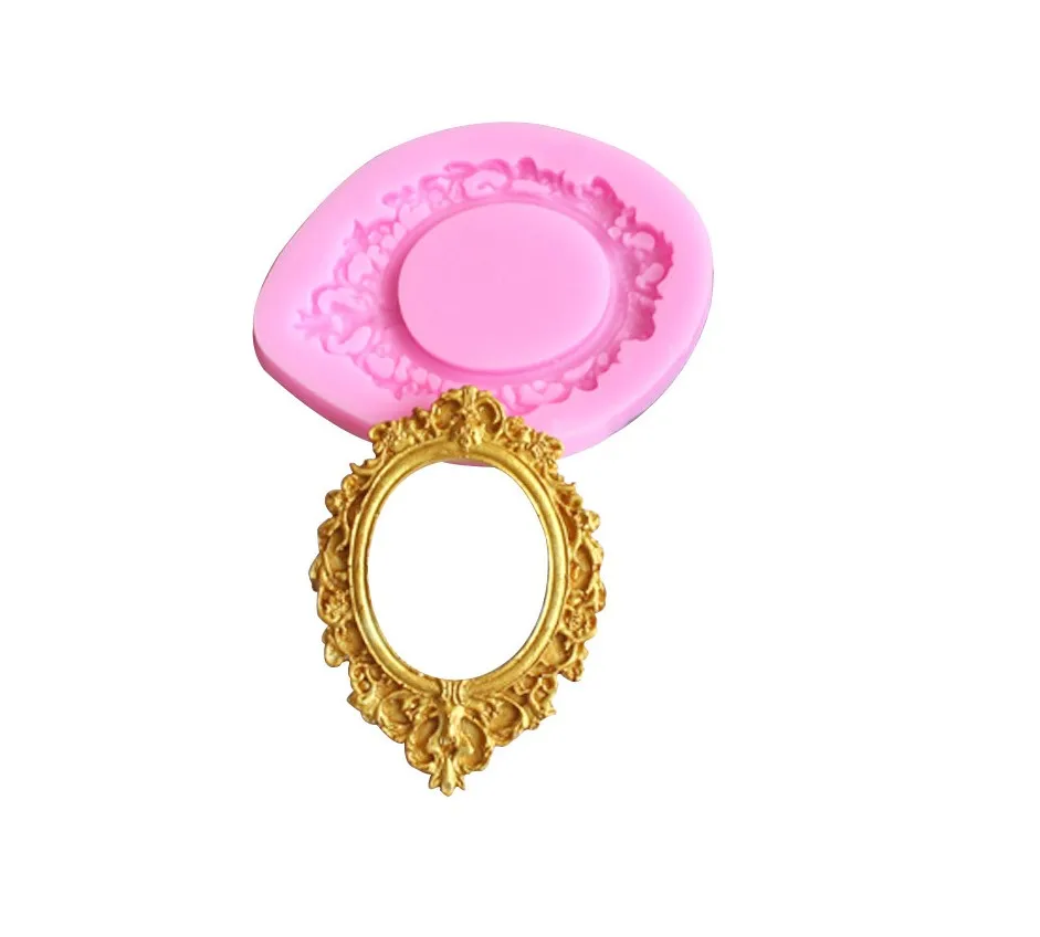 Moule à gâteau Fondant en Silicone en forme de cadre Photo rétro