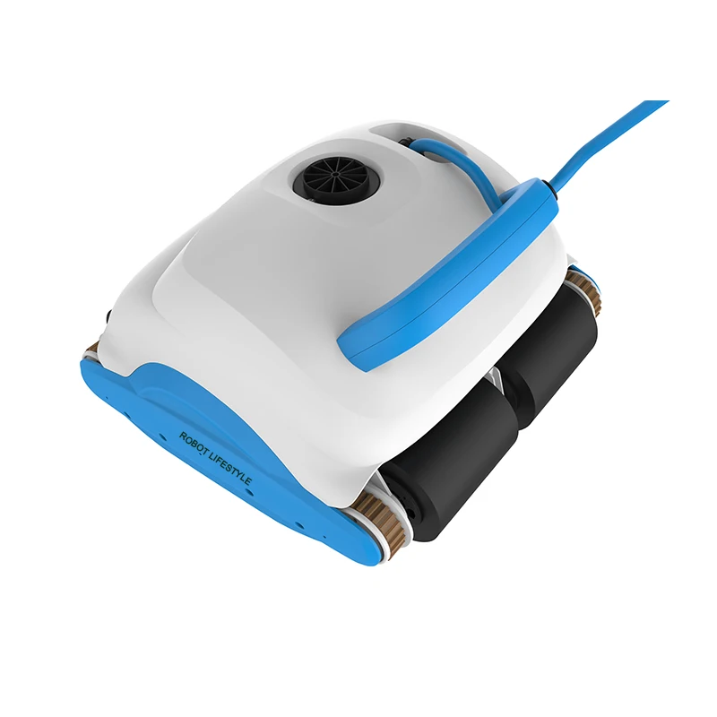 Nettoyeur de piscine Robot avec câble de 30m, fonction d'escalade, télécommande, haute efficacité pour grande piscine intérieure et extérieure, nouveau