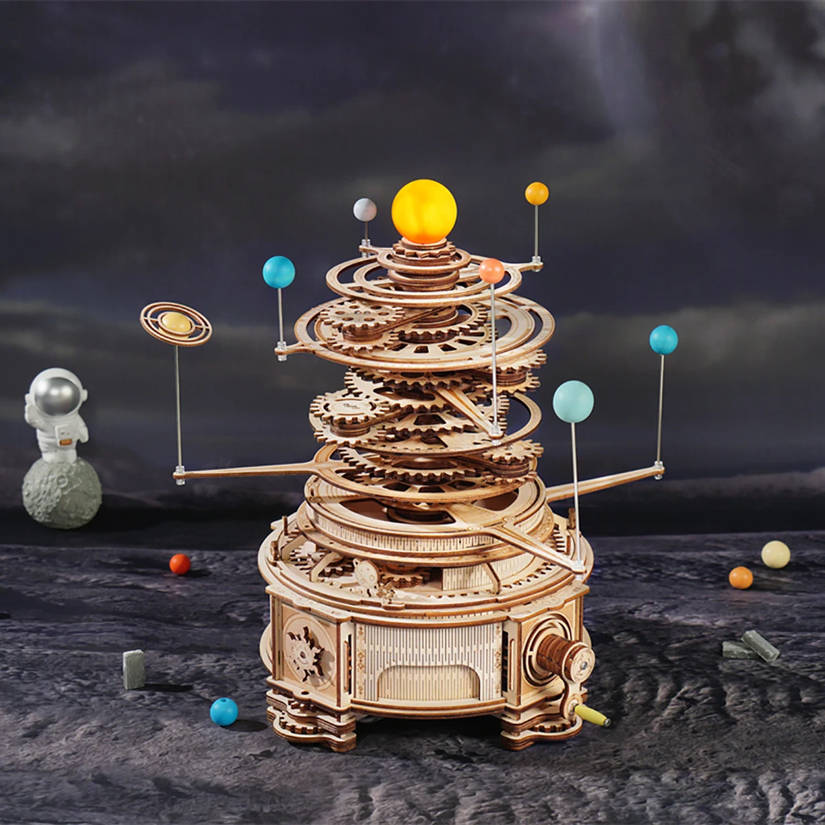 Robotime – puzzle mécanique rotatif en bois 3D, kit de blocs de construction, modèle, jouet cadeau pour adolescents et adultes, 316 pièces, ST001