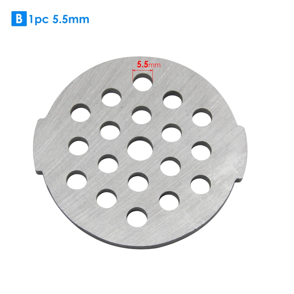 1 pièce de disque de rechange pour hachoir à viande # Plaque de broyage 5 mm pour Moulinex HV2 HV4 HV6 HV8 DKA1 DKA2 ME405 DR7 FP650 Krups F4177520 Tefal NE210140