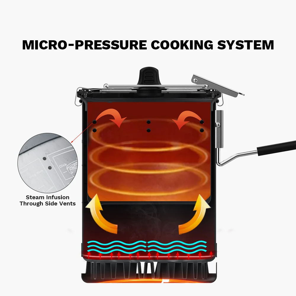 Cuiseur à riz à Micro pression en forme d'érable à feu, tasse de cuisson Portable ultralégère pour Pot G3, 300ml, ustensiles de cuisine pour Camping et randonnée