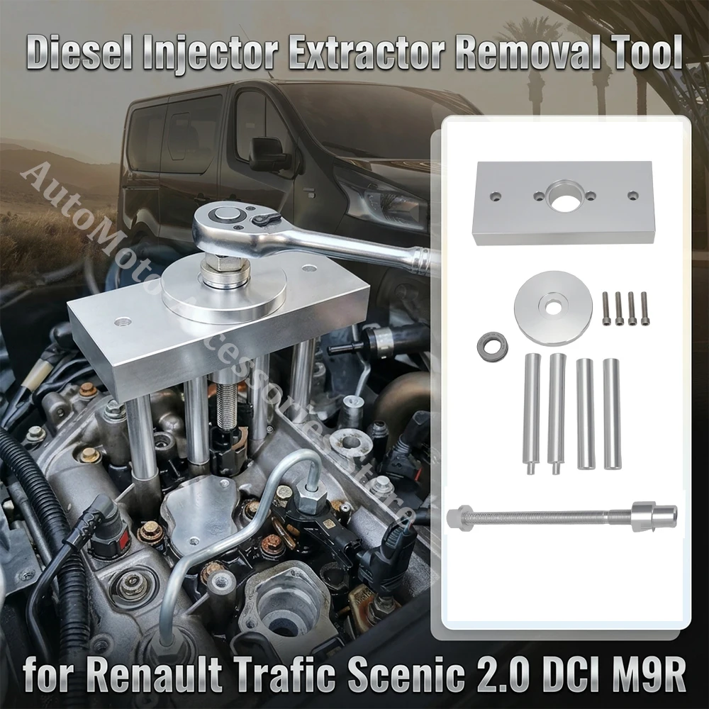 Outil d'extraction d'injecteurs pour Renault Trafic Scenic 2.0 DCI M9R