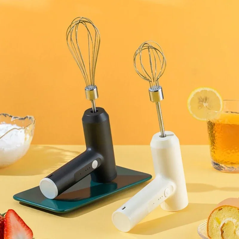 Batteur à oeufs électrique fouet alimentaire portable Rechargeable 3 vitesses