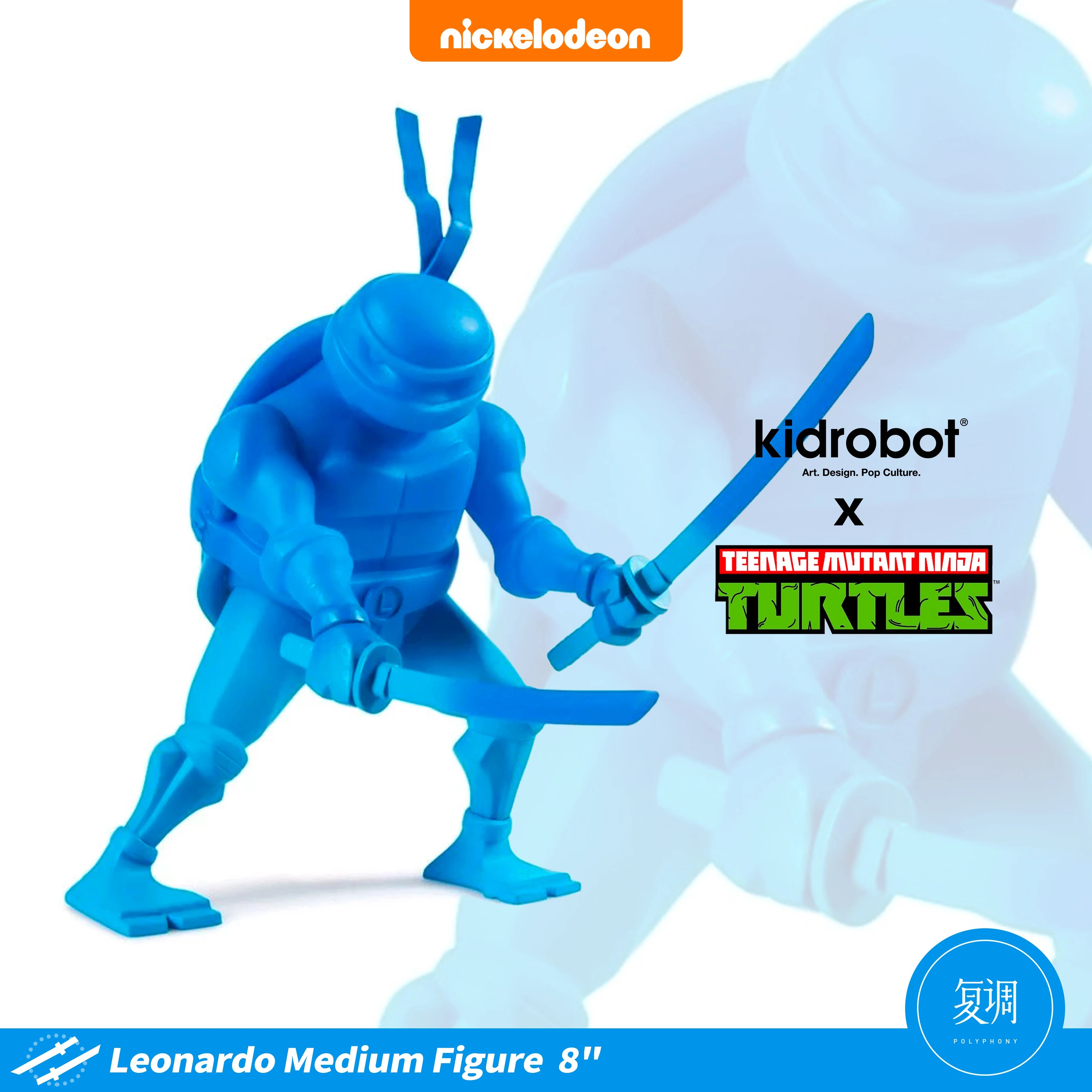 Polyphonie en Stock Kidrobot Urban Mutant Heroes - Collection de figurines d'action de tortue masquée couleur 4 pièces