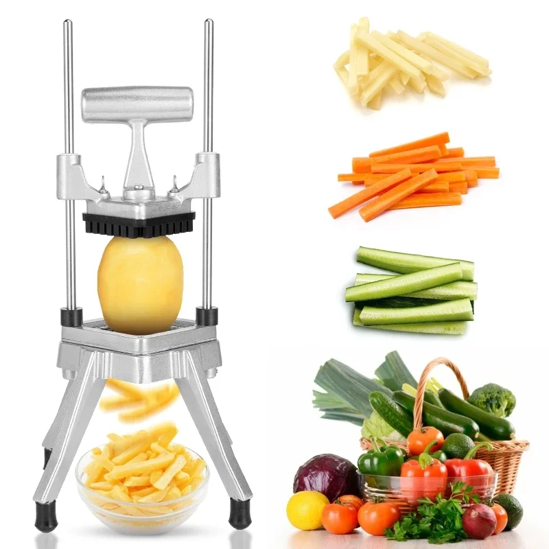 Coupe-légumes et fruits avec lame de 3/8 pouces et 1/4 pouces