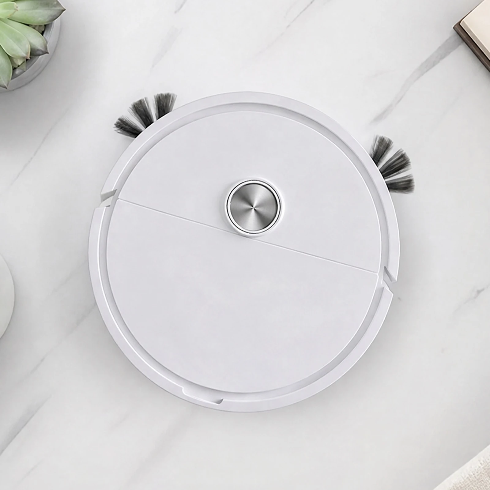 Mini aspirateur robot 3 en 1, machine de nettoyage intelligente avec évitement automatique des obstacles, facile à utiliser pour les poils d'animaux, les sols durs et les tapis