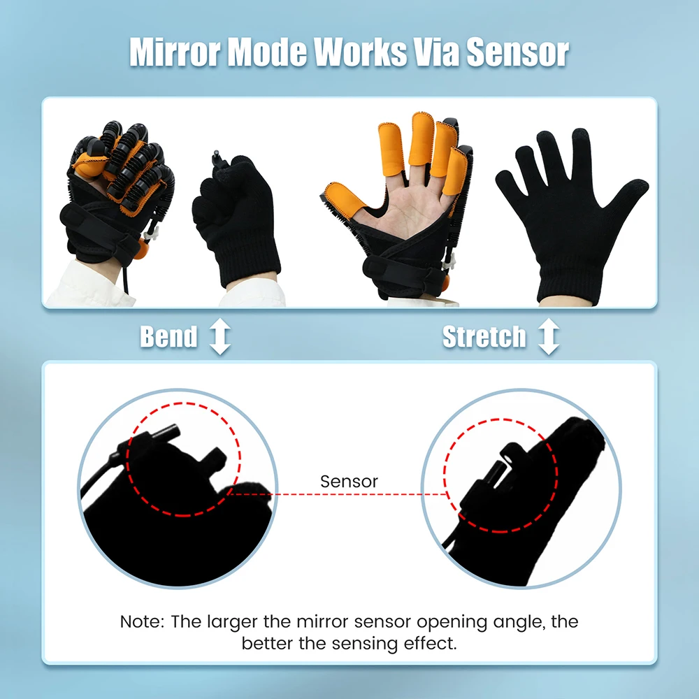 Gants de rééducation robotisés pour hémiplégie, infarctus cérébral, entraînement de la fonction des doigts et de la main, massage, récupération post-chirurgicale, gants robotisés