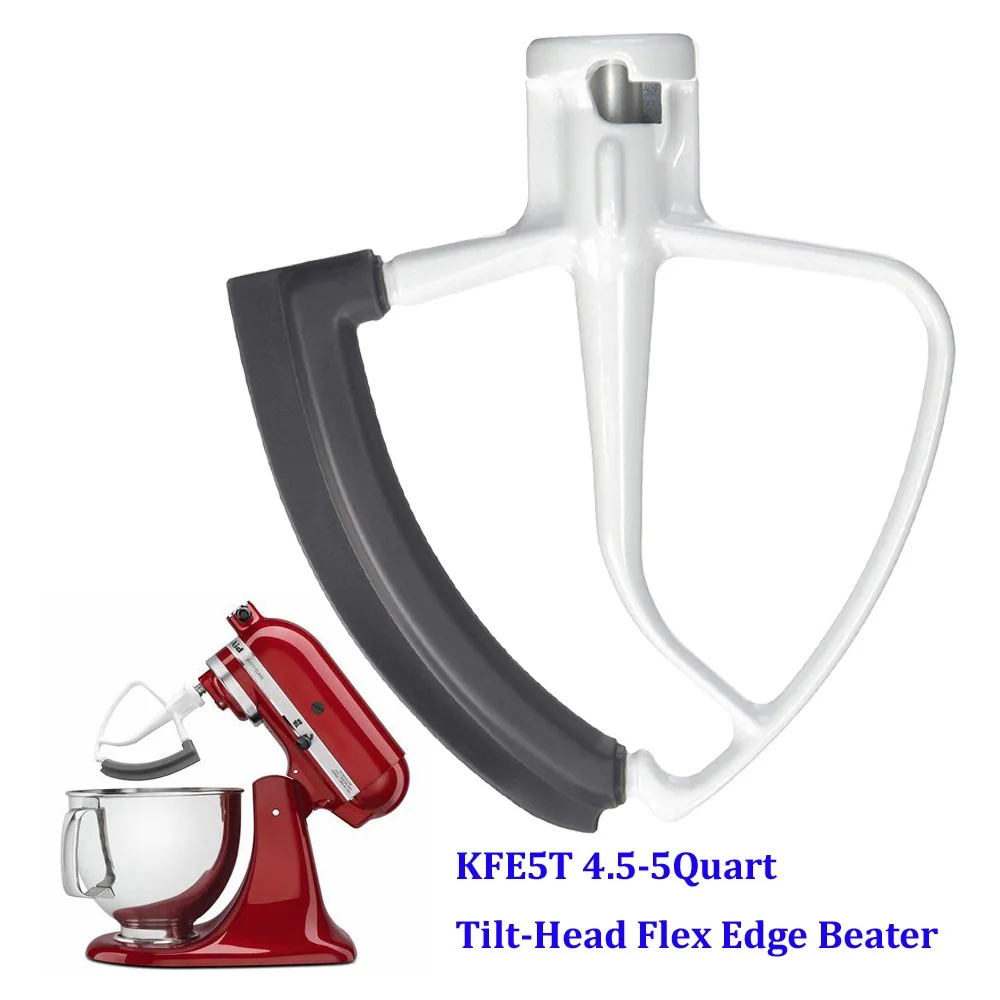 Palette de mélangeur pour batteur à bord flexible KitchenAid KFE5T 4.5-5QT pour mélangeurs sur socle à tête inclinable