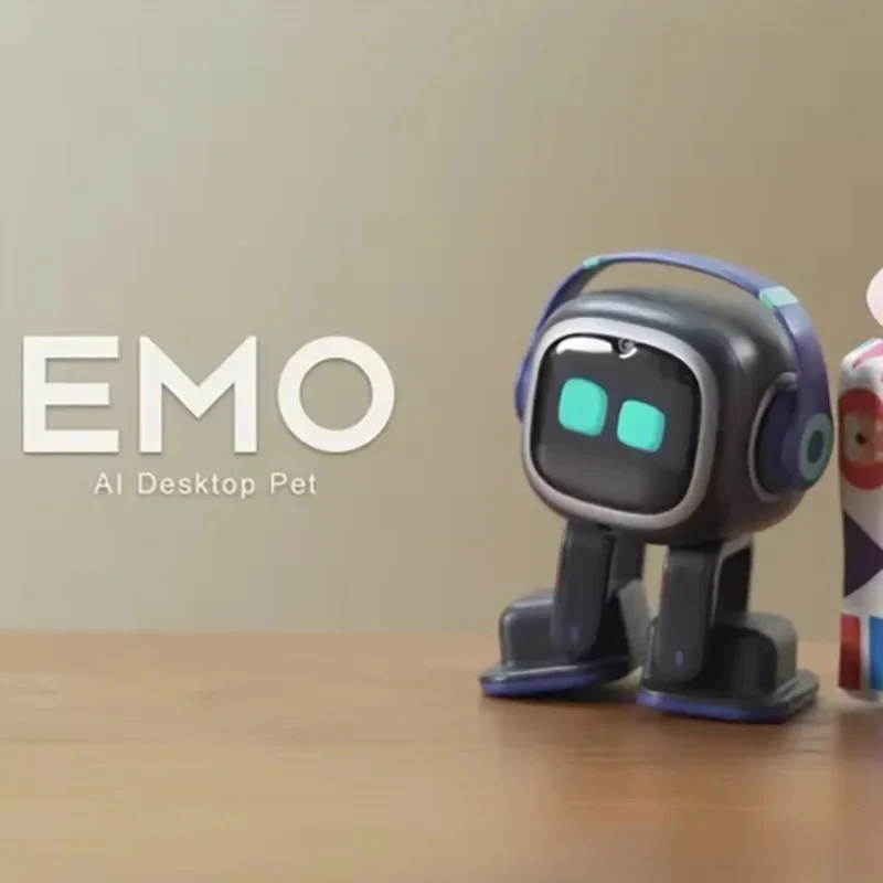 Robot jouet intelligent AI EMO avec reconnaissance vocale pour la communication émotionnelle, animal électronique pour enfants et adultes