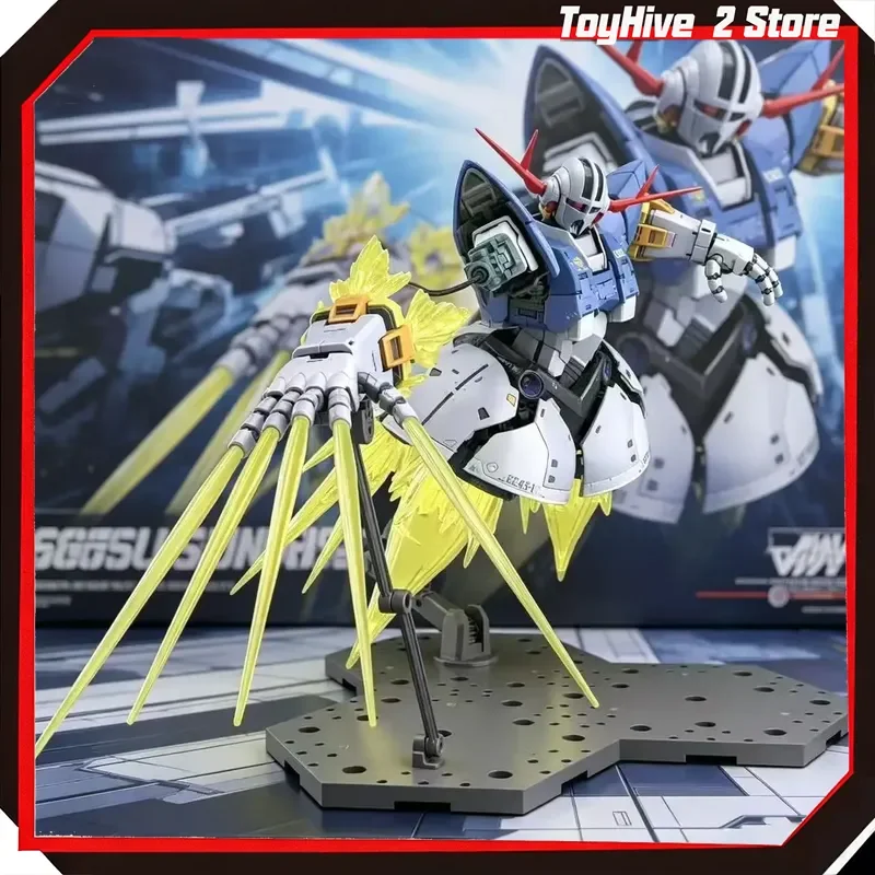 【En stock】 Kit de modèle de robot GG Model RG 1/144 MSN-02 Zeong, figurine d'action avec pièces à effets, base d'affichage, jouet cadeau, nouveau produit