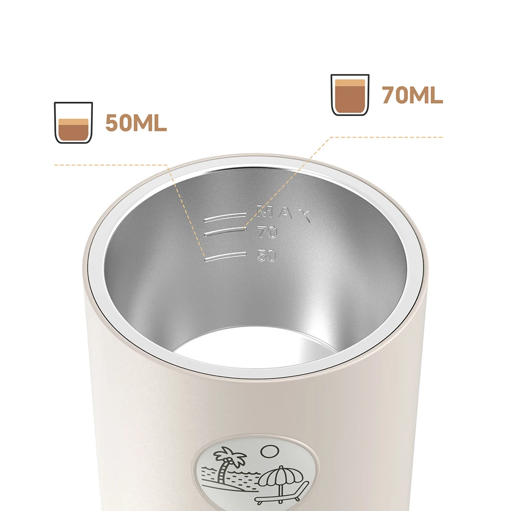 CROSIKO ME2604 Machine à expresso portable 2-en-1 19 bars Chauffage sans fil 85 °