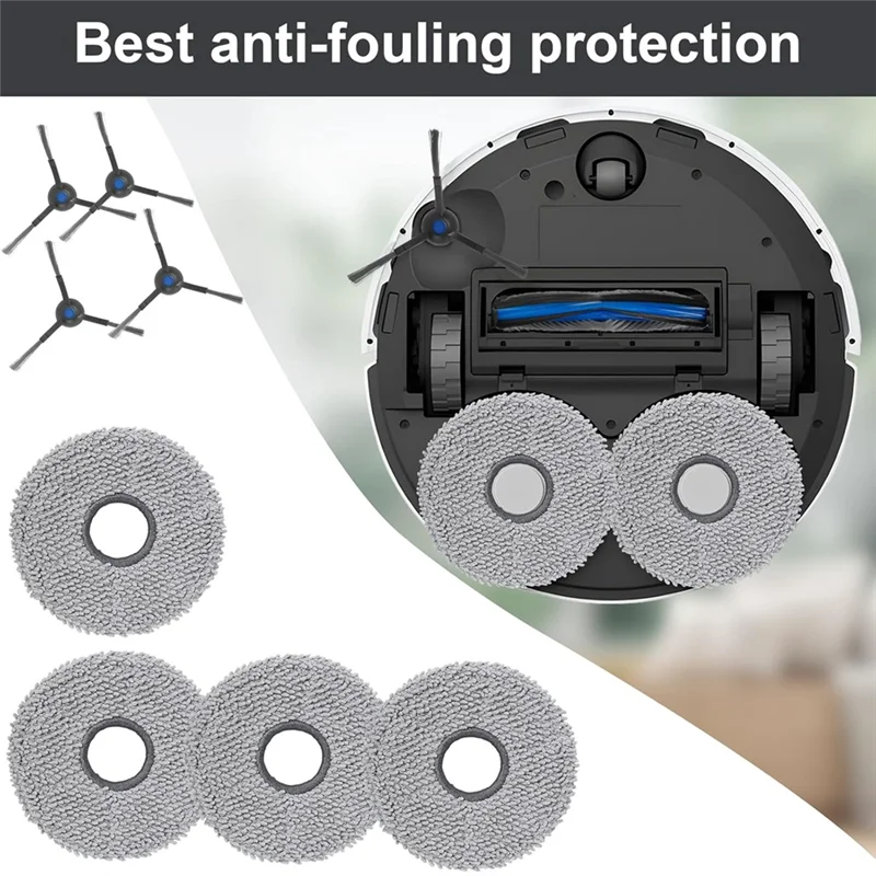 VELIF-ensemble d'accessoires pour aspirateur Robot Ecovacs DEEBOT N30 PRO / N30 OMNI / N30 PRO OMNI, brosse latérale principale,