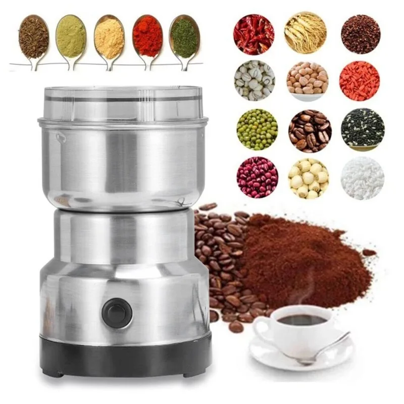 Moulin à café électrique haute puissance cuisine céréales noix haricots épices Grains broyeur Machine multifonctionnel