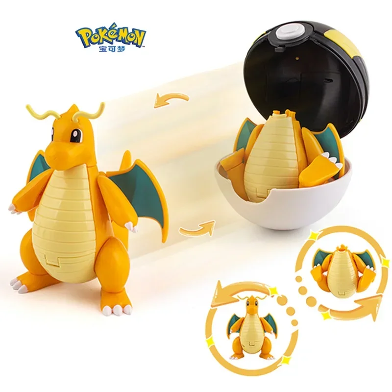 Boule d'elfe Pokemon originale, jouets monstres de poche, modèle Pikachu Gengar, boule d'elfe, Dragonite, ronflement, Lapras, jouet pour enfants