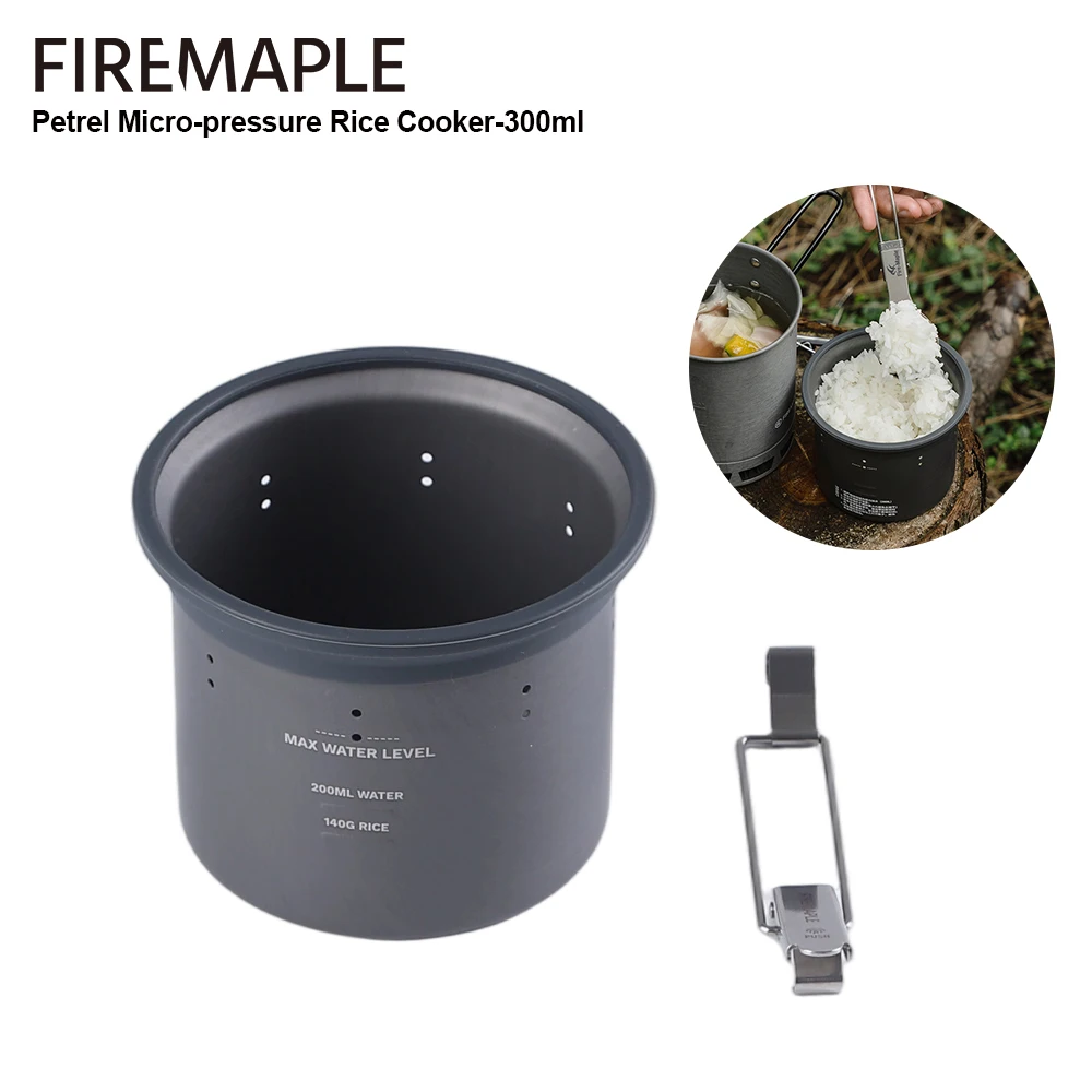 Cuiseur à riz à Micro pression en forme d'érable à feu, tasse de cuisson Portable ultralégère pour Pot G3, 300ml, ustensiles de cuisine pour Camping et randonnée