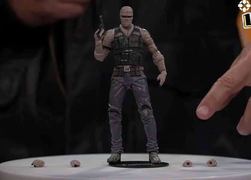 Figurine d'action Mcfarlane Toys Mcfarlane Gaming Edition 7 pouces Fallout Wv1 - Joshua Graham (Fallout New Vegas) Modèle de poupée Kit de garage