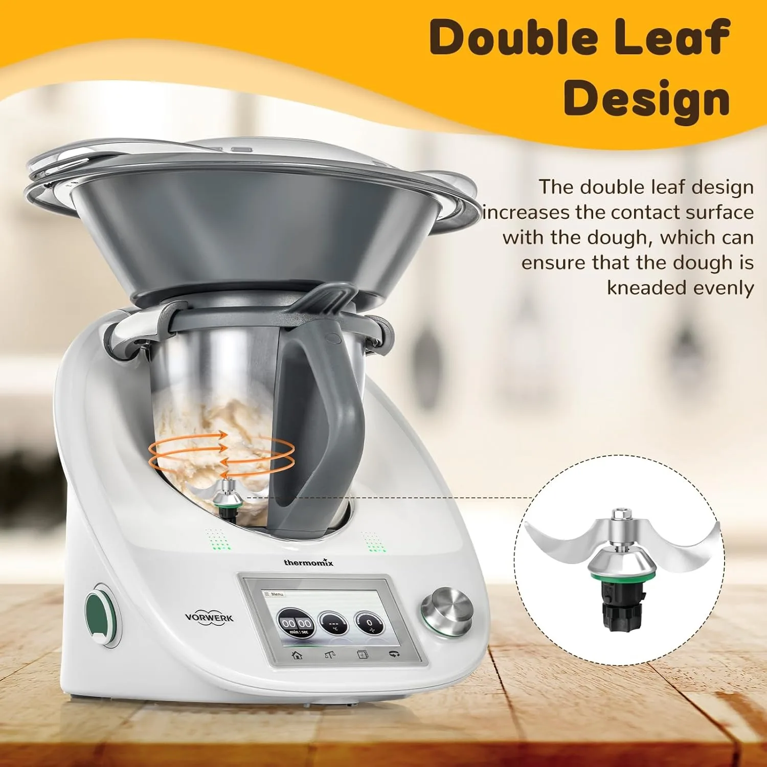 Couteau à mélanger universel pour Vorwerk Thermomix TM5 & TM6 – Lame pour pâte
