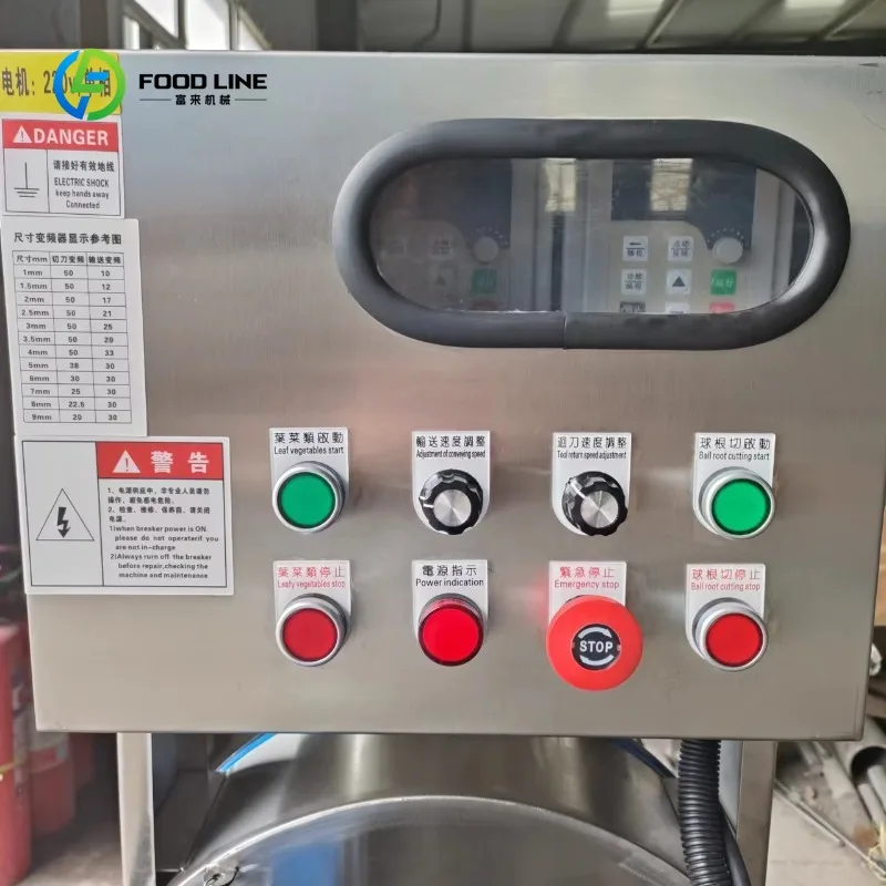 Coupe-légumes automatique personnalisé avec PLC et moteur