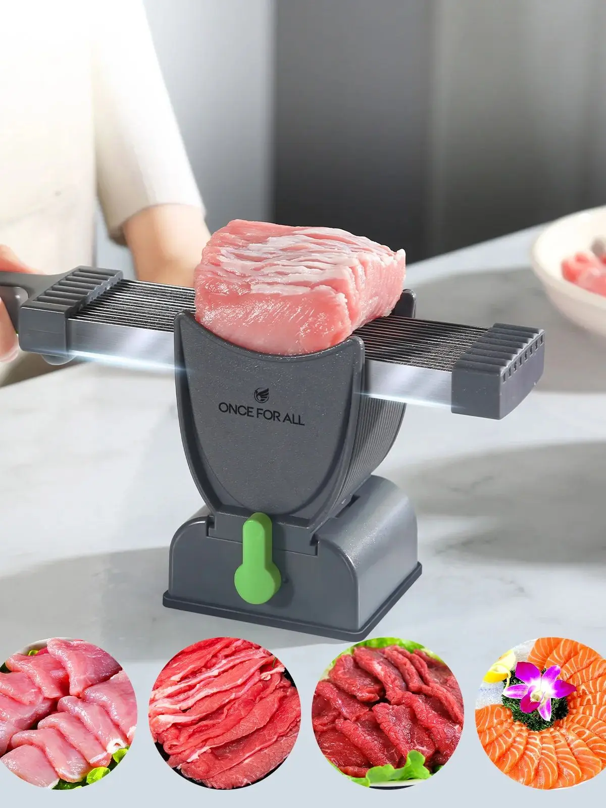 Coupe-viande fraîche manuel Miniature en acier inoxydable