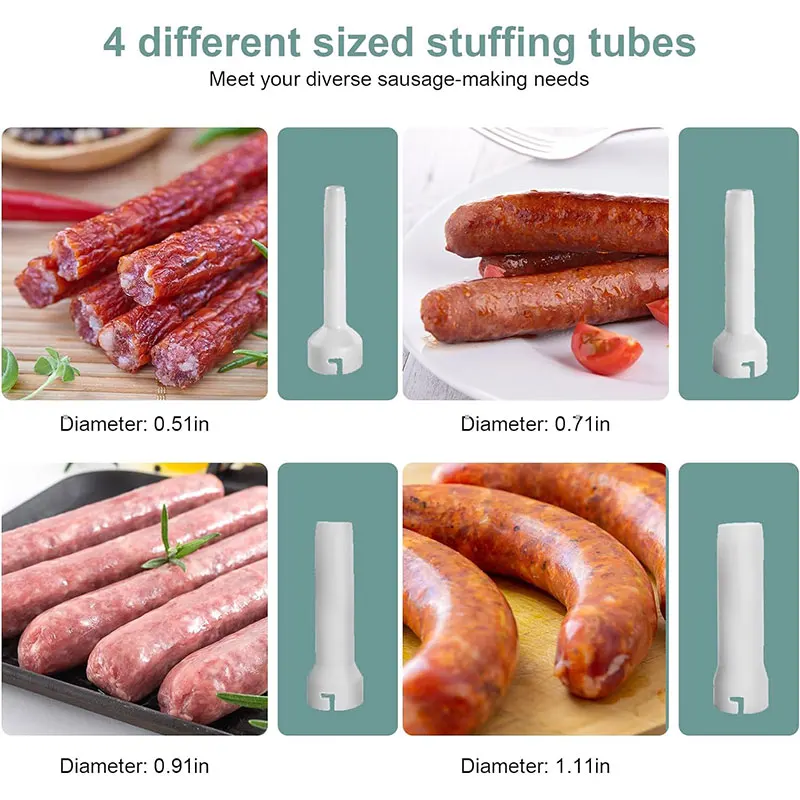 Machine de remplissage de saucisses avec 4 Tubes de farce
