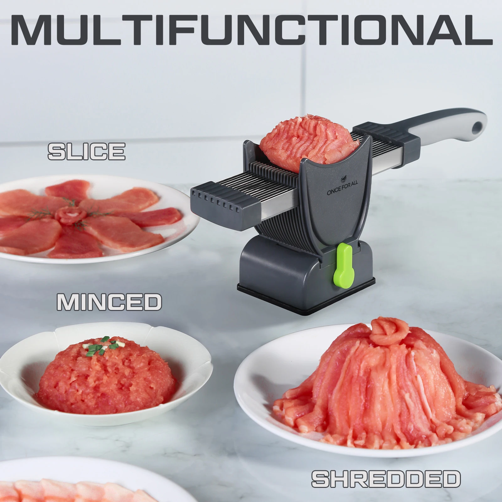 Coupe-viande fraîche manuel Miniature en acier inoxydable