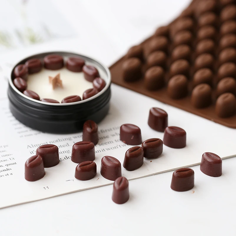 Moule à chocolat en forme de grains de café