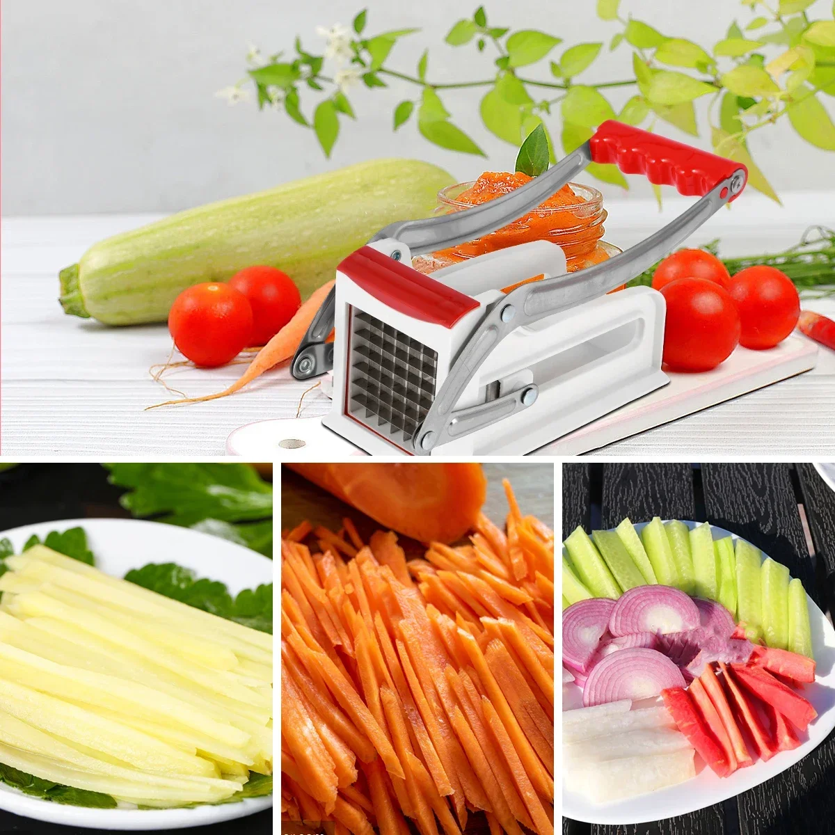 Coupe-frites en acier inoxydable