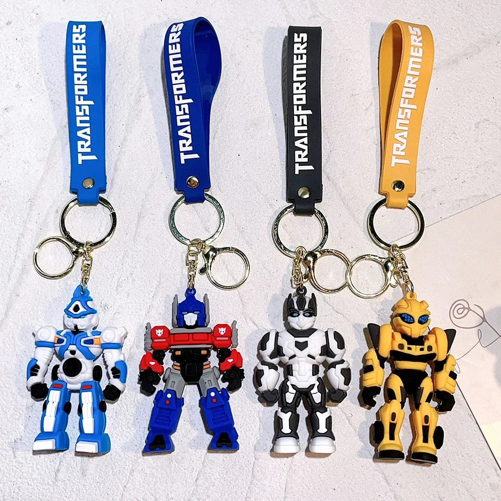 Transformateurs classiques Optimus Prime Bumblebee 3D jouet voiture porte-clés pendentif accessoires marché de nuit en gros