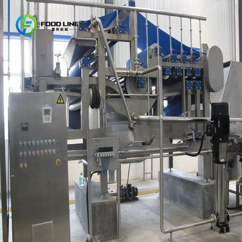 Presse-agrumes industriel grande capacité avec filtre pour usine de transformation alimentaire et de boissons