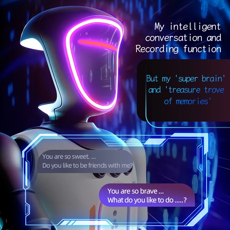 Robot intelligent programmable pour enfants, avec commande à distance, enregistrement vocal, détection tactile, en russe et en anglais, jouet pour garçons, cadeau pour enfants