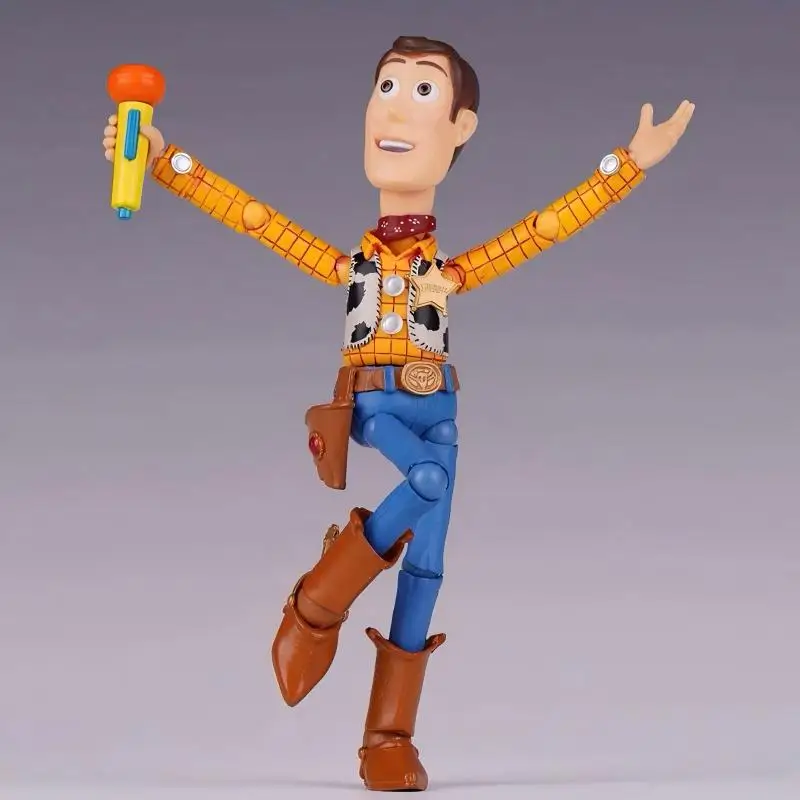 Figurine articulée Kaiyodo Revoltech Toy Story Woody Ver 2.0, cowboy Woody avec accessoires Alien, modèle de collection, cadeau